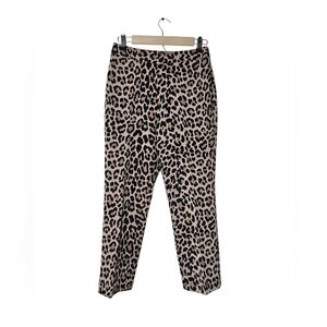 Kate Spade Leopard Cigarette Pants Size 4, NWT